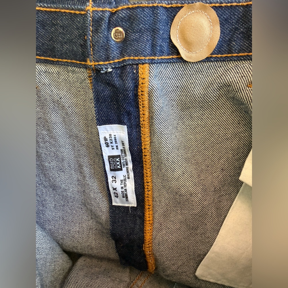 Double Knot by Reed Men’s Jeans 42x32 Dark Wash Denim NWOT Classic Fit - Picture 7 of 7